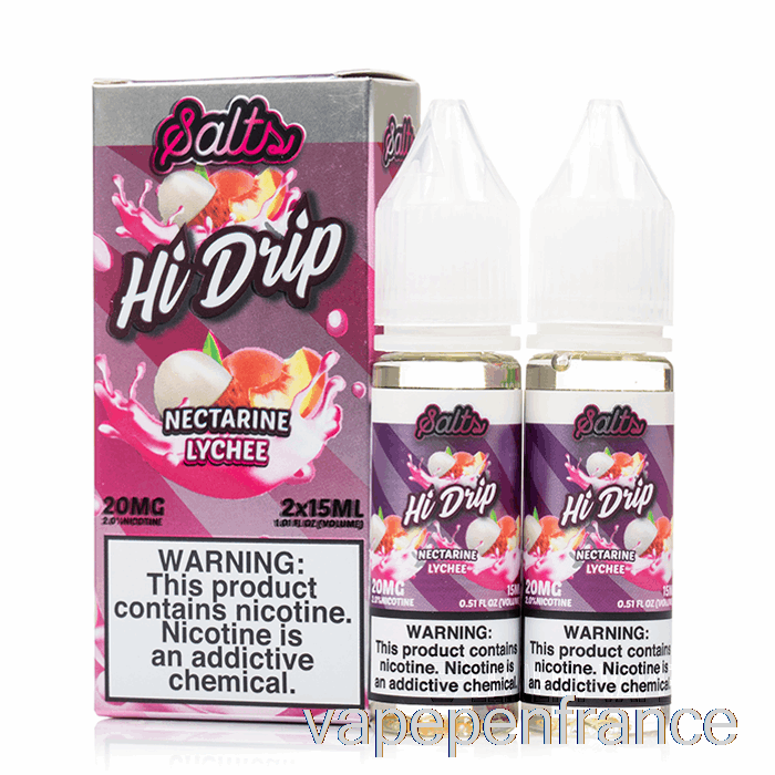 Litchi Nectarine - Sels Haute Goutte - 30 Ml 20 Mg Stylo Vape